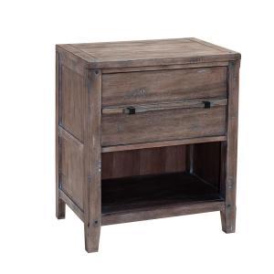 American Woodcrafters Aurora 1 Drawer Nightstand in Weathered Grey 2800-410 image