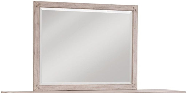 American Woodcrafters Aurora Landscape Mirror in Weathered Grey 2810-040 image