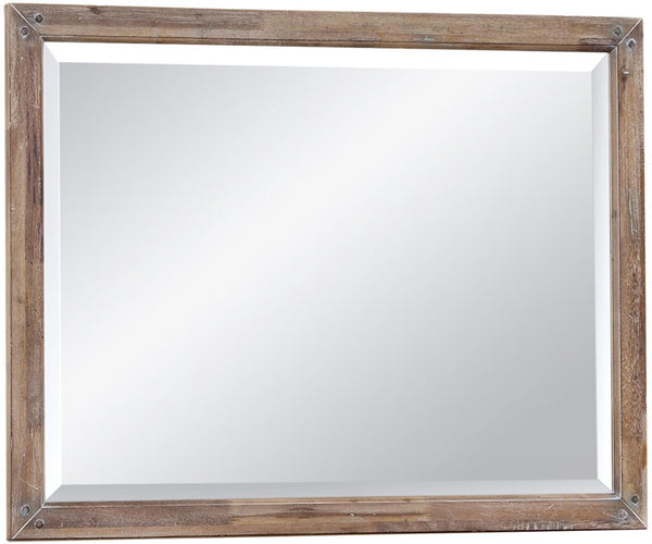 American Woodcrafters Aurora Landscape Mirror in Weathered Grey 2800-040 image
