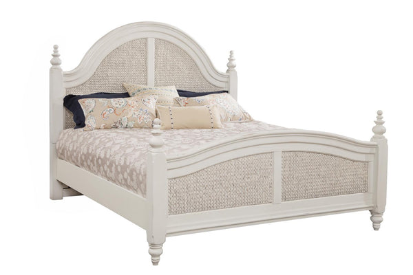 American Woodcrafters Rodanthe King Woven Bed in Dove White 3910-66WOWO image
