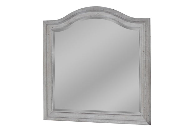 American Woodcrafters Stonebrook Landscape Mirror in Antique Gray 7820-040 image