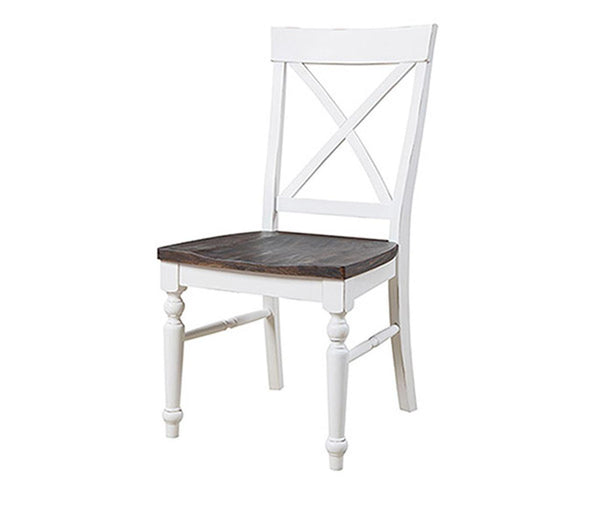 Emerald Home Mountain Retreat Side Chair (Set of 2) in Antique White/Brown image