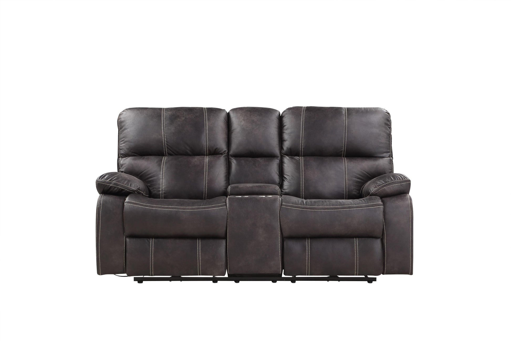 Emerald Home Jessie James Swivel Glider Recliner in Grey