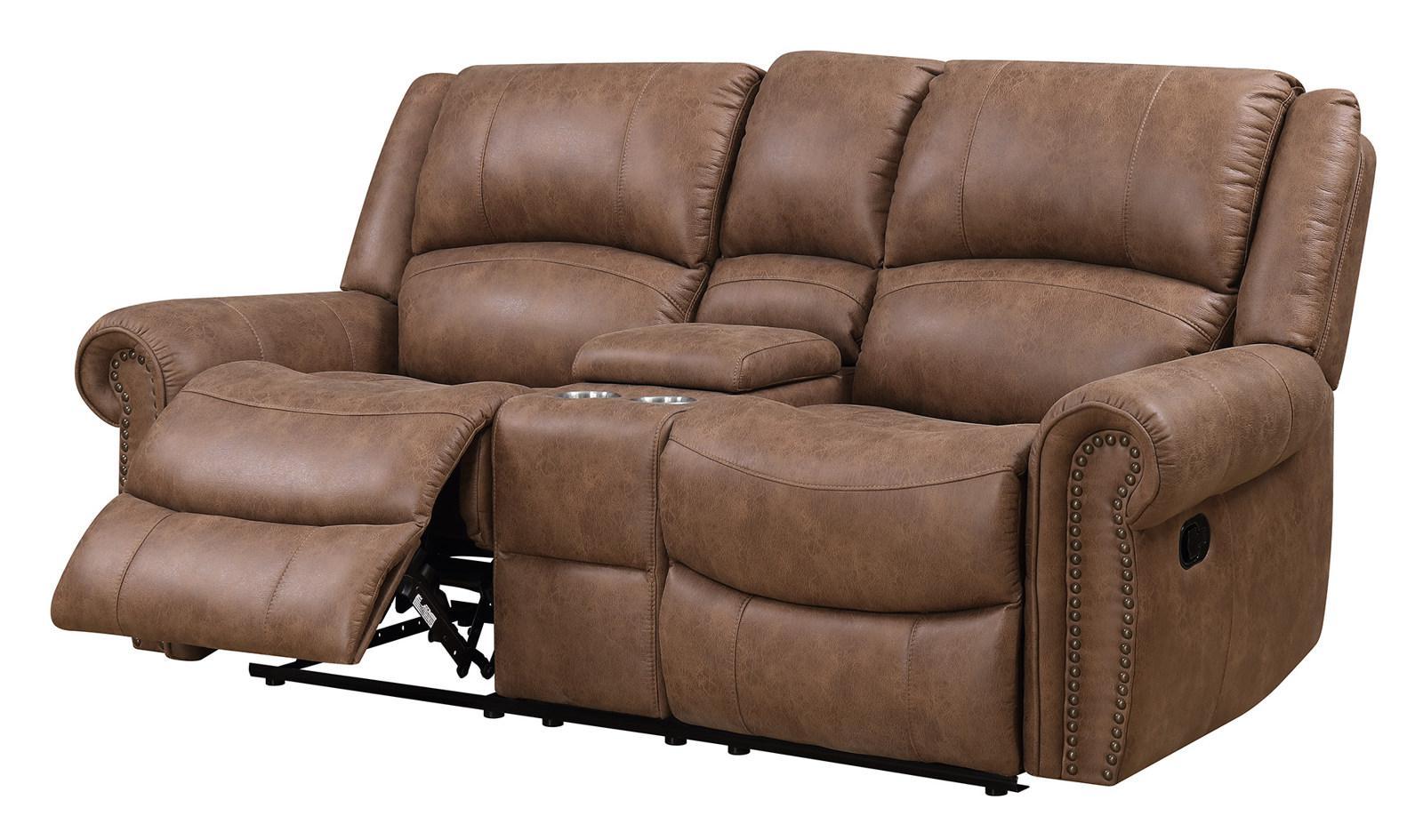 Emerald Home Spencer Loveseat in Brown