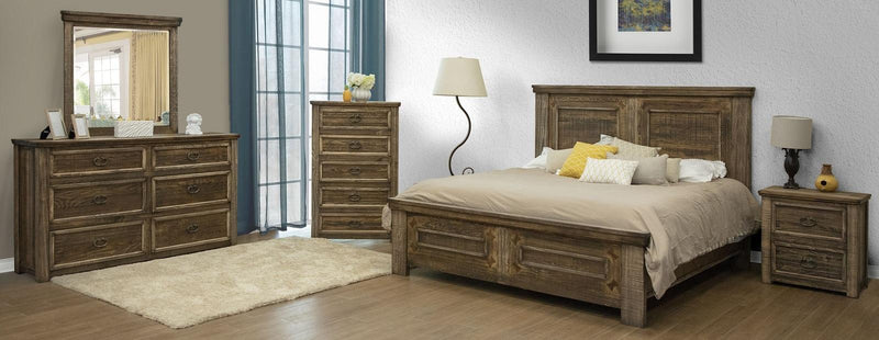 Montana King Panel Bed in Brown