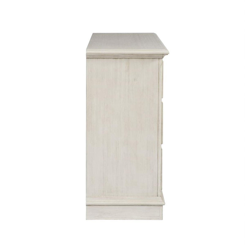 Liberty Funiture Bayside Drawer Dresser in Antique White