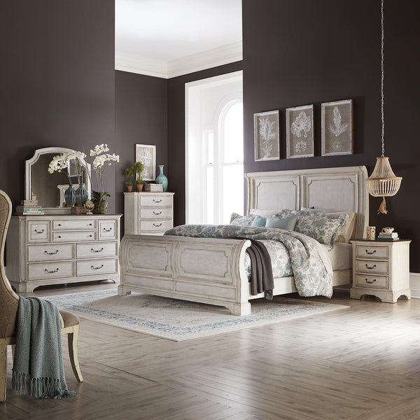 Abbey Road King Sleigh Bed, Dresser & Mirror, Chest, Night Stand image