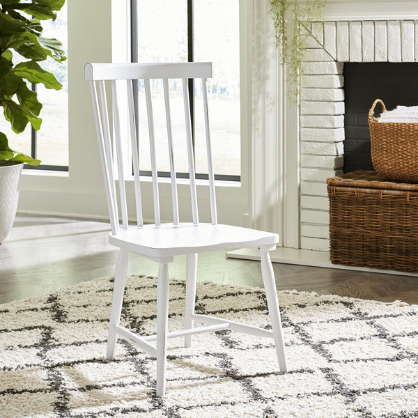 Capeside Cottage Spindle Back Side Chair - White (RTA) image
