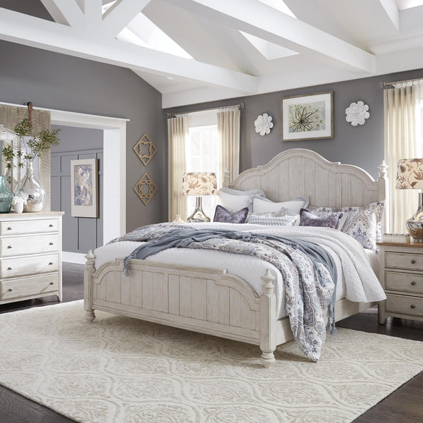Farmhouse Reimagined King Poster Bed, Dresser & Mirror, Night Stand image