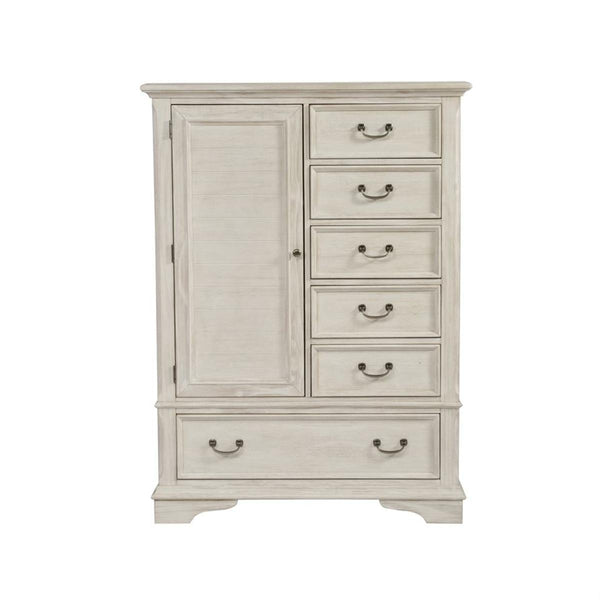 Liberty Funiture Bayside Gentleman's Chest in Antique White image