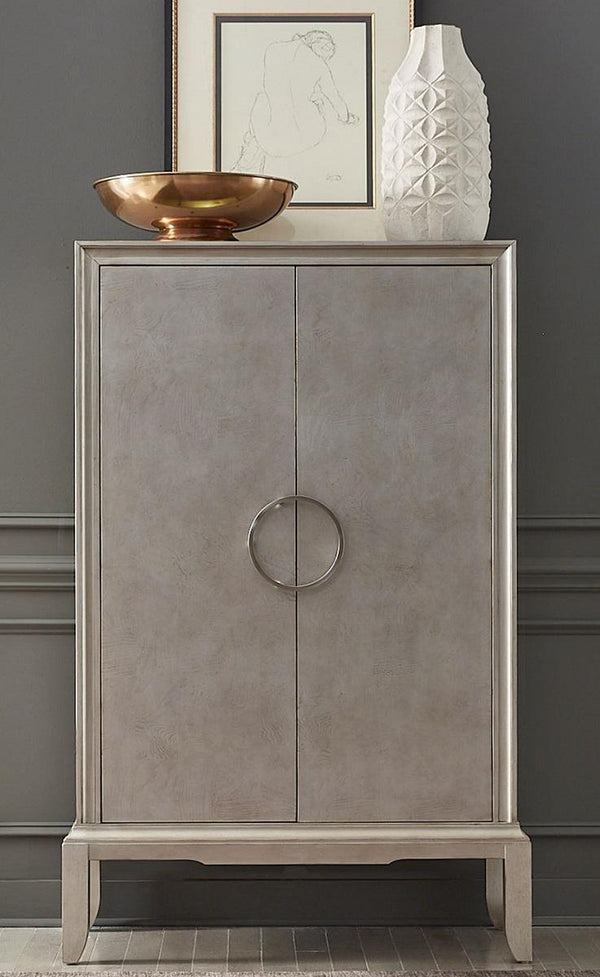 Liberty Furniture Montage Bar Cabinet in Platinum image