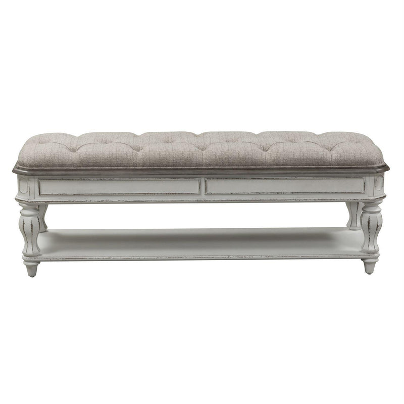 Liberty Magnolia Manor Bed Bench in Antique White image