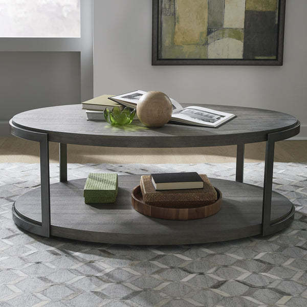 Modern View Oval Cocktail Table Base image