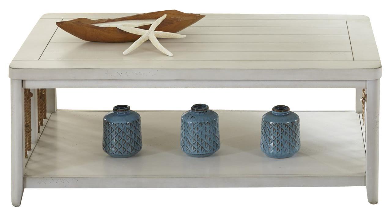 Liberty Furniture Dockside II Cocktail Table in White