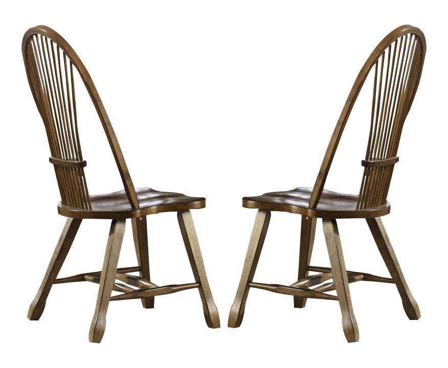 Liberty Furniture Treasures Sheaf Back Side Chair in Rustic Oak Finish (Set of 2) image