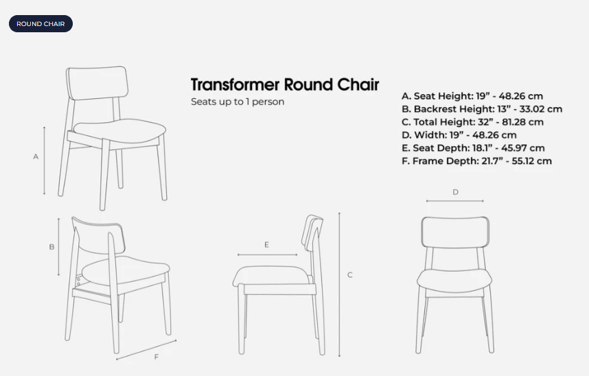 Transformer Round Chair