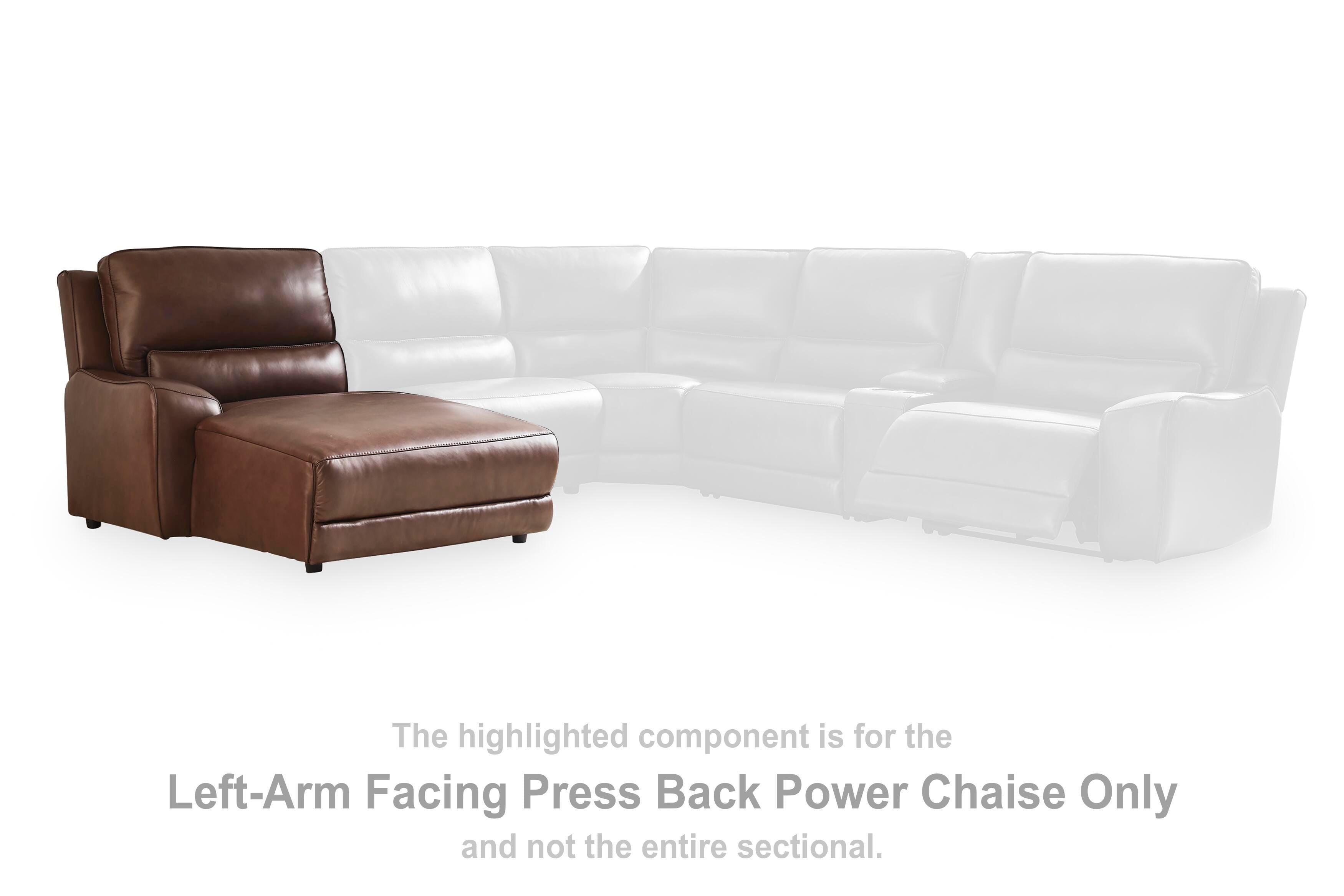 DeepWakes Power Reclining Sectional with Chaise
