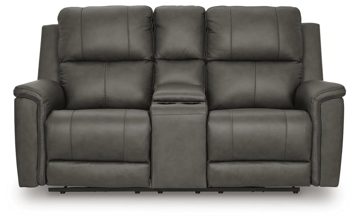 Bleckley Power Reclining Loveseat with Console
