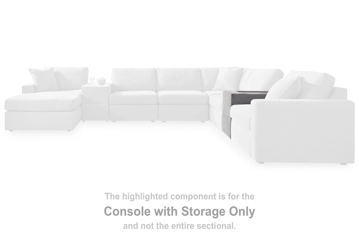 Modmax Balanced Sectional with Audio and Storage Consoles